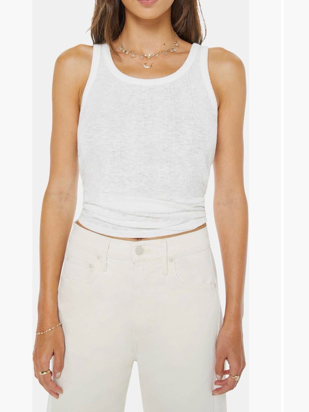 MOTHER The Runner Up Tank in Fluff